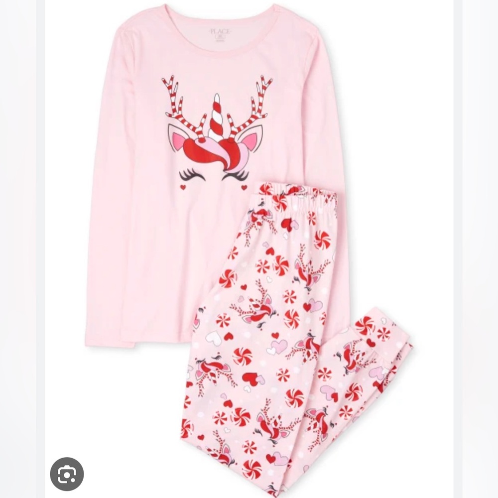 Mommy and Me Christmas Unicorn Pajamas